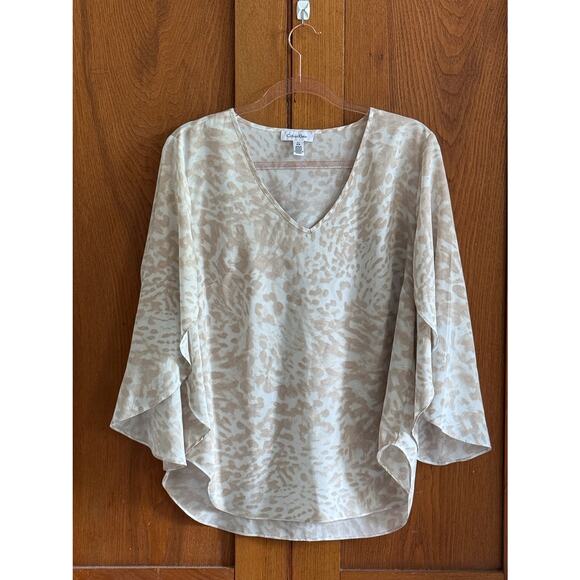 Leopard Print Calvin Klein Dress Shirt - Picture 1 of 5
